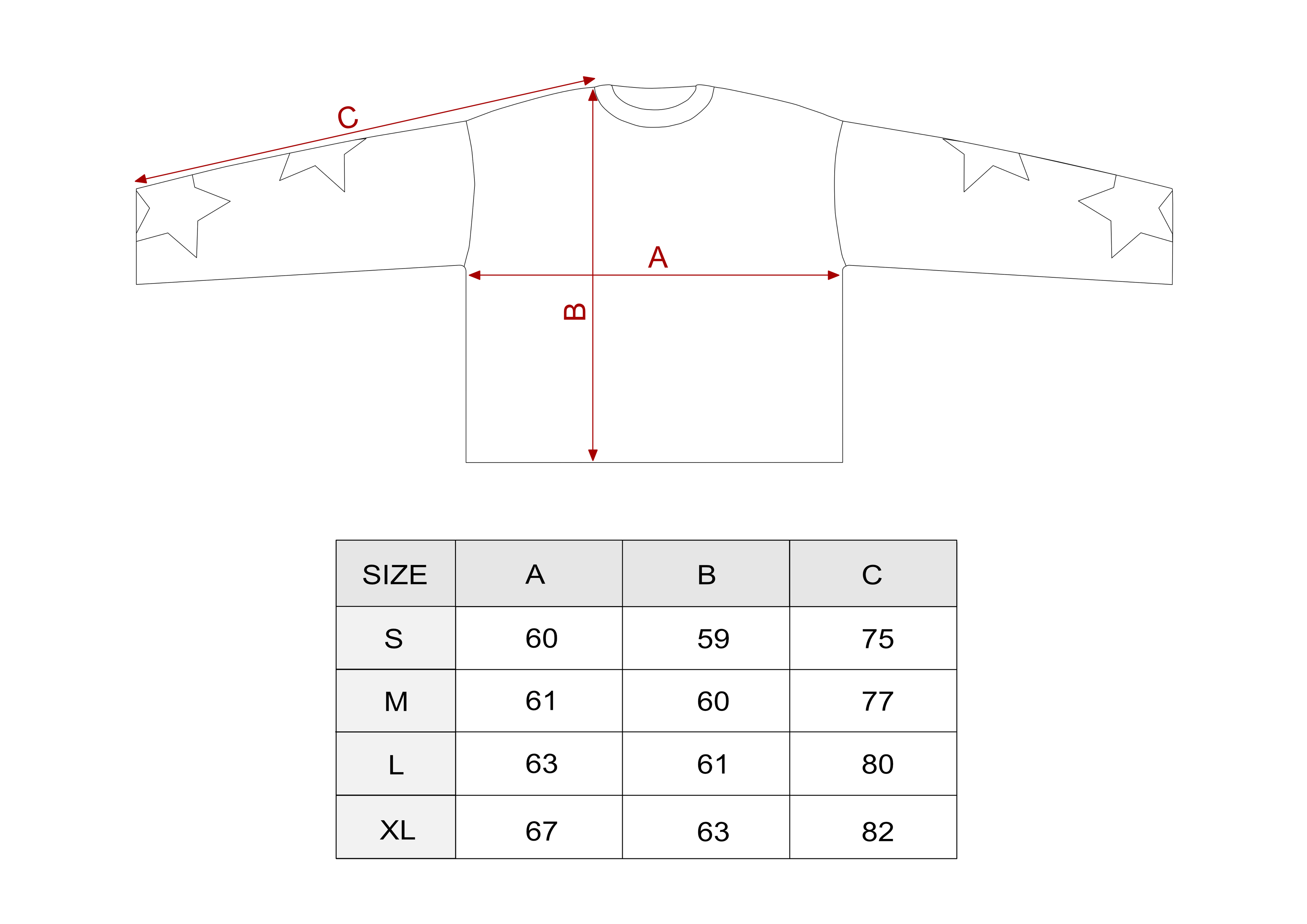STARS - Black Longsleeve